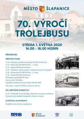 70. výročí trolejbusu