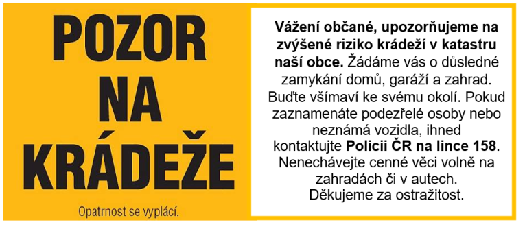 Pozor na&nbsp;krádeže