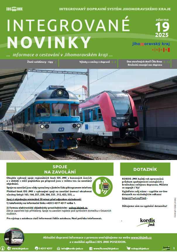 Integrované novinky 19/2025