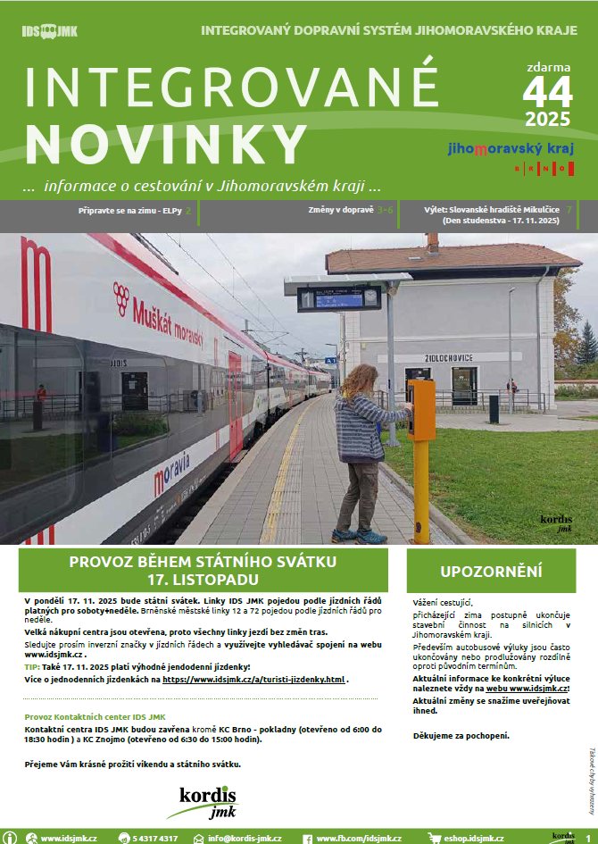 Integrované novinky 44/2025