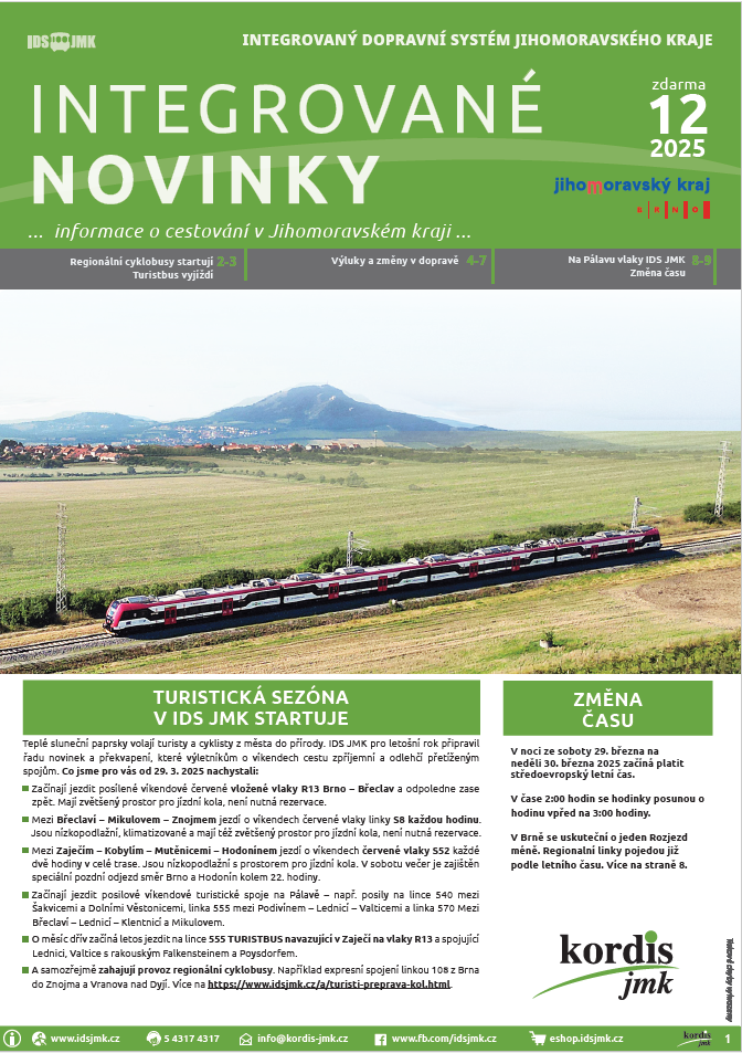 Integrované novinky 12/2025