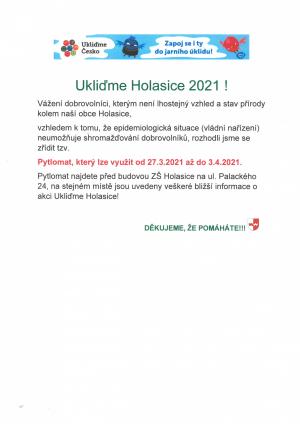 Hlášení OÚ 25.3.2021 