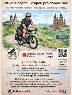Pavel Kafka cesta na podporu hospice